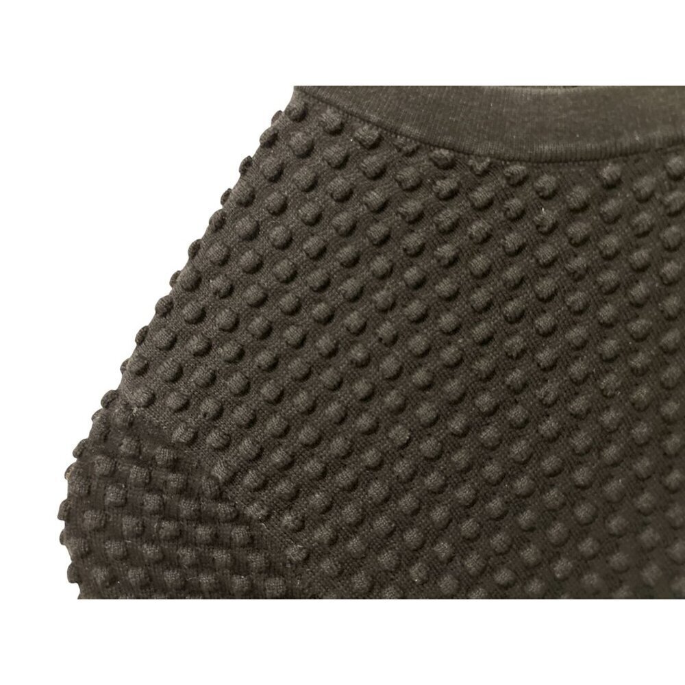 COS Waffle Stitch Cotton Jumper Dot Textured Knit Sweater in Black Size XSmall - Picture 5 of 9